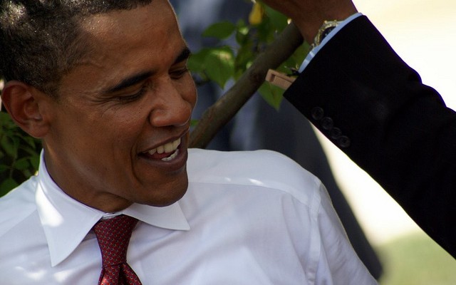 Candidate Obama in Springfield, MO, 2008. (CREDIT: Pablo Manriquez)
