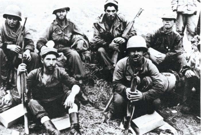Soldiers of the 65th, North of the Han River, Korea, June 1951. (US Army)