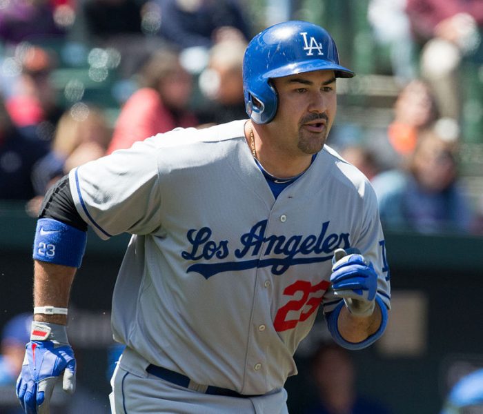 Adrián González (Photo by Keith Allison on Flickr)