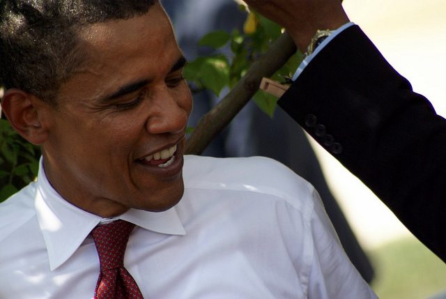 Candidate Obama in Springfield, MO, 2008. (CREDIT: Pablo Manriquez)