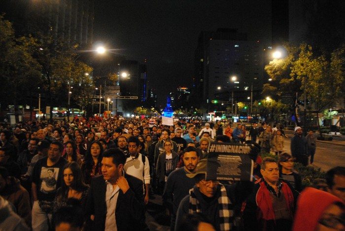 November 8 protest in Mexico City. Photo by ProtoplasmaKid (Wikimedia Commons)