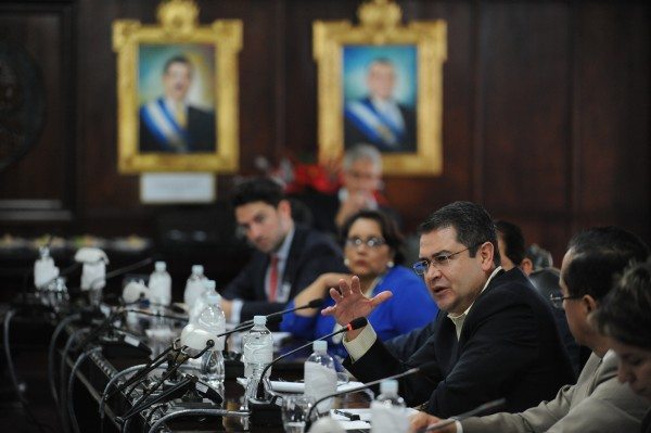 Juan Orlando Hernández, president of Honduras. Credit: Daniel Cima/CIDH (Source: Flickr)