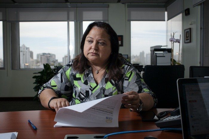Melba Acosta, July 10, 2015 in meeting with CPI (CREDIT: ALBERTO BARTOLOMEI)