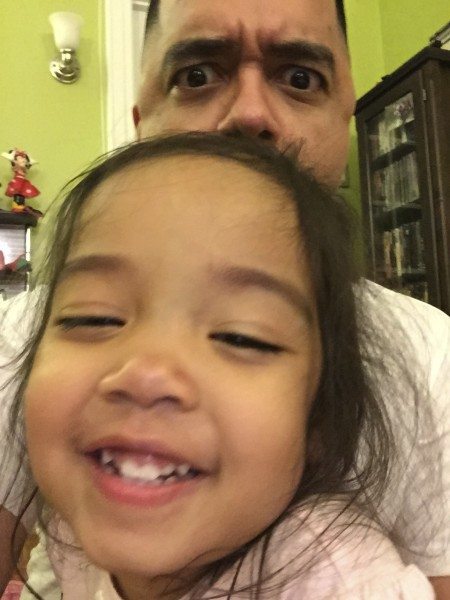 Daniel Garcia with his daughter 