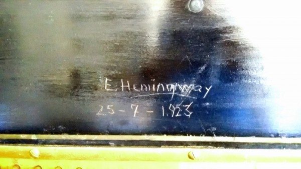 E. Hemingway 25-7-1923