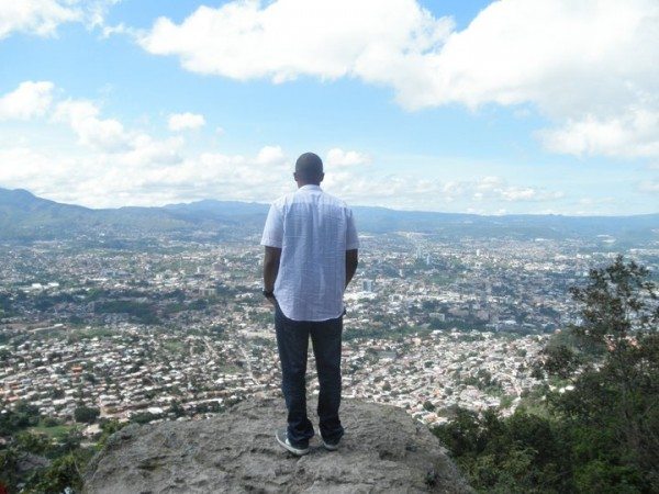 Me standing at the top of El Picacho over looking Tegucigalpa (Brittany Alamo)