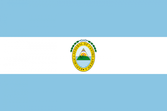 Flag of the Federal Republic of Central America, 1823-1838 (Wikimedia)
