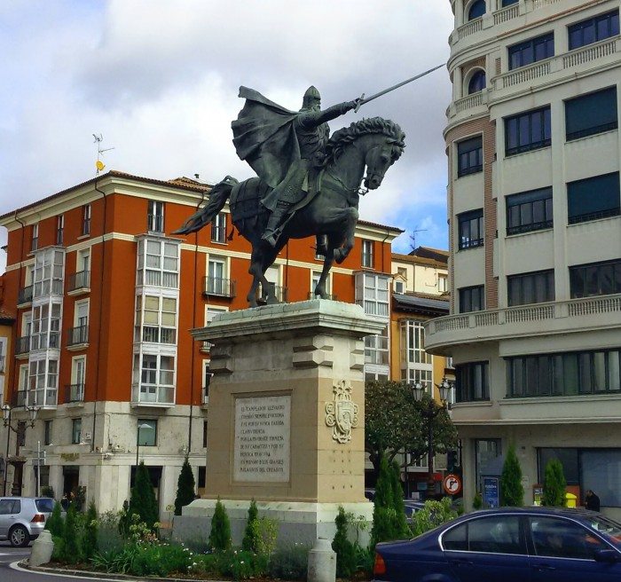 Juan Cristóbal González Quesada's 1954 statue of El Cid in Burgos