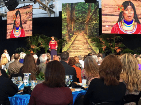 Pagricia Gualinga speaking