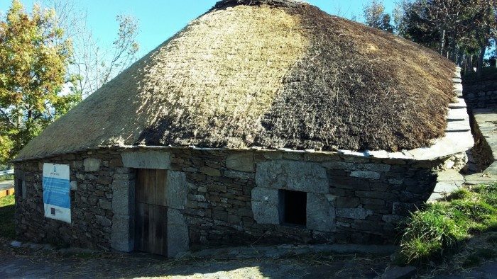 A "Palloza," one of the ancient homes of Celtic origins in O Cebreiro.