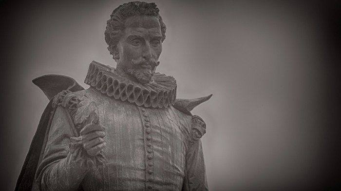 A statue of Miguel de Cervantes, the author and playwright considered the father of modern Spanish. Spanish is often called "the language of Cervantes." (M. Peinado/Flickr)