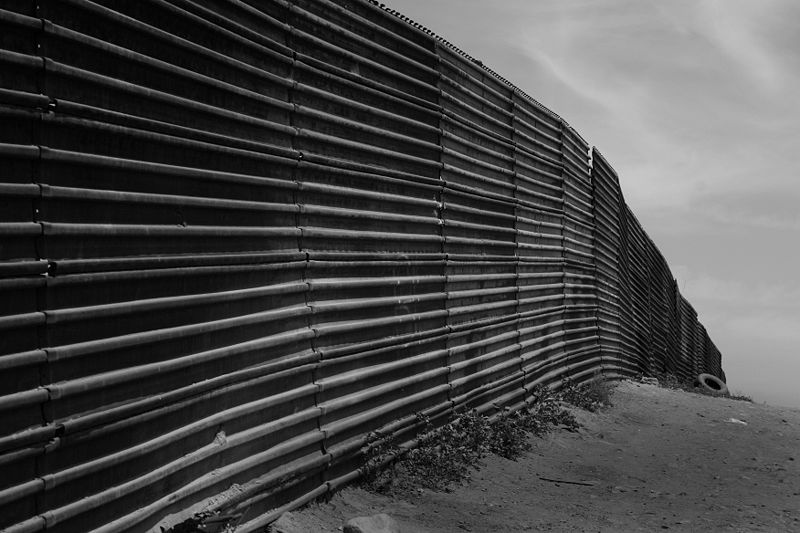 US-Mexico border at Tijuana, Baja Californi (Tomas Castelazo)